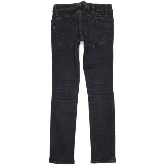 G-Star Midge Women Black Straight Slim Stretch Jeans W27 L31