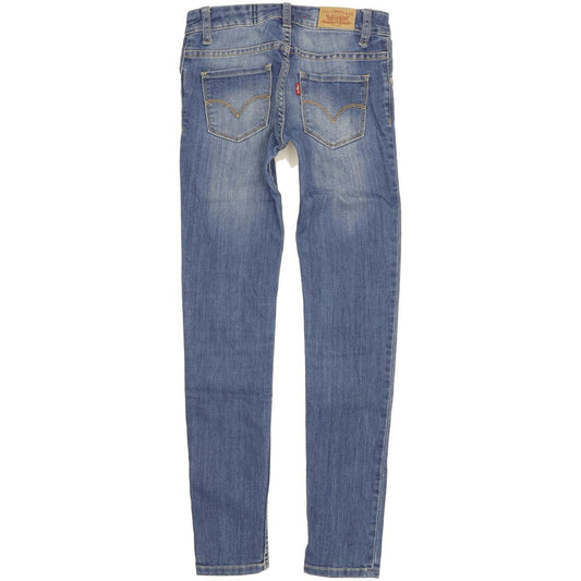 Levi's 711 Kids Women Blue Skinny Slim Stretch Jeans W26 L29