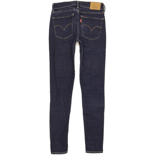 Levi's 710 Super Women Blue Skinny Slim Stretch Jeans W26 L27