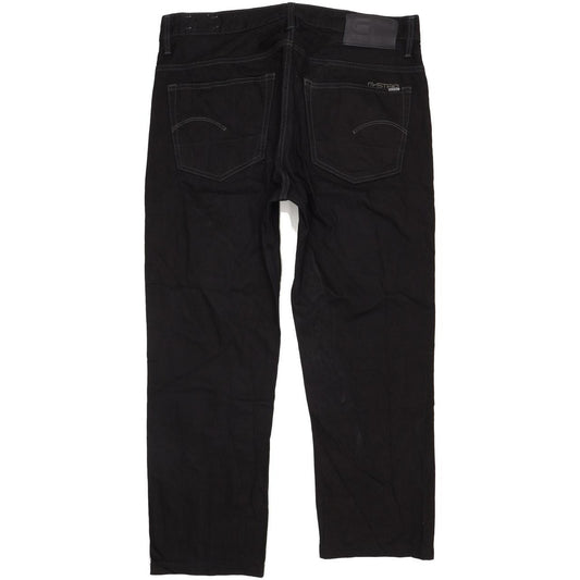 G-Star 3301 Irregular Men Black Straight Regular Jeans W38 L28