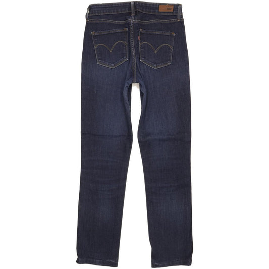 Levi's Demi Curve Women Blue Straight Slim Stretch Jeans W28 L29