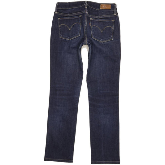 Levi's Slight Curve Women Blue Straight Slim Stretch Jeans W26 L28
