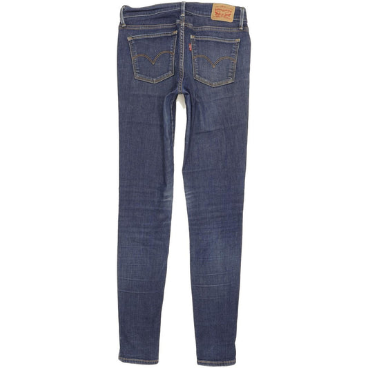 Levi's 710 Super Women Blue Skinny Slim Stretch Jeans W28 L32