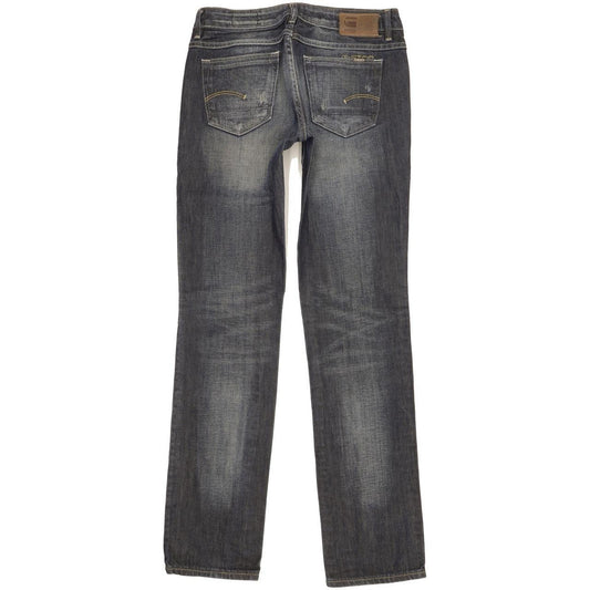 G-Star 3301 Women Blue Straight Slim Jeans W26 L31