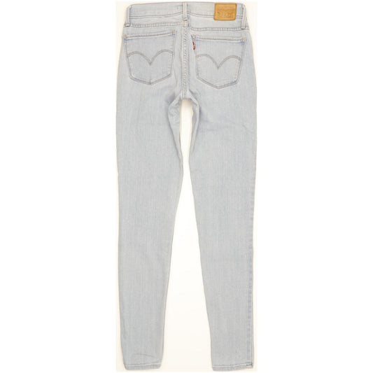 Levi's 710 Super Women Blue Skinny Slim Stretch Jeans W26 L31