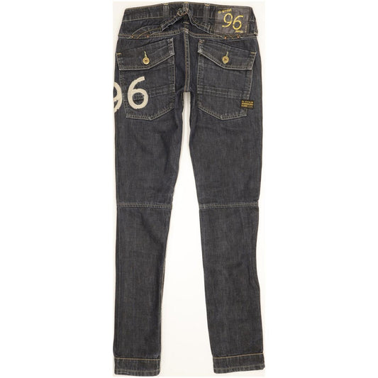 G-Star Elwood Heritage Women Blue Skinny Slim Jeans W25 L32