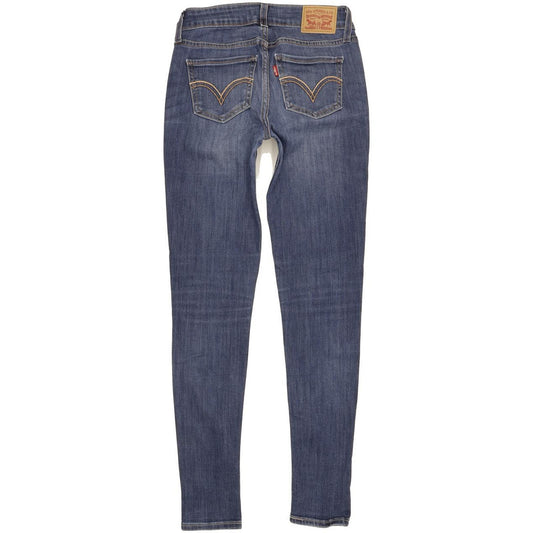 Levi's 535 Super Women Blue Skinny Slim Stretch Jeans W26 L30