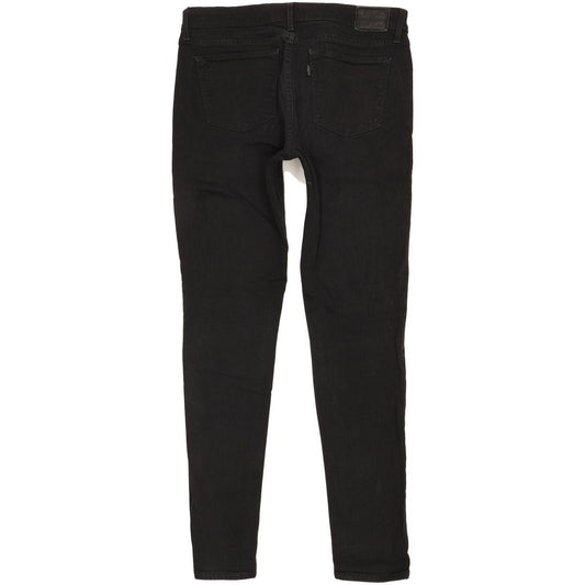 Levi's 711 Women Black Skinny Slim Stretch Jeans W30 L31