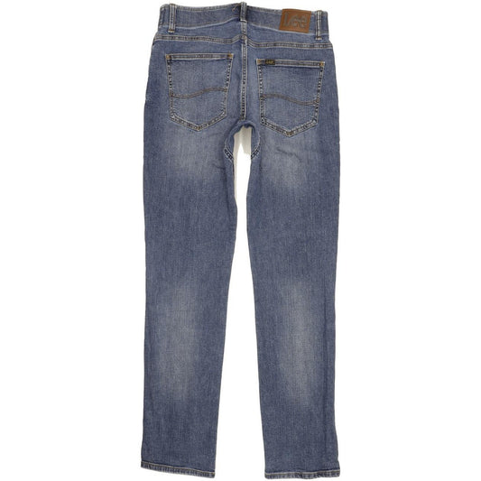 Lee Men Blue Tapered Regular Stretch Jeans W32 L34