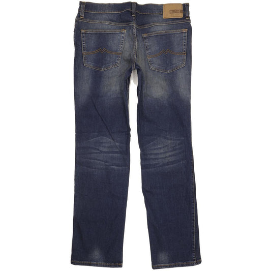 Mustang Idaho Men Blue Straight Regular Stretch Jeans W36 L34