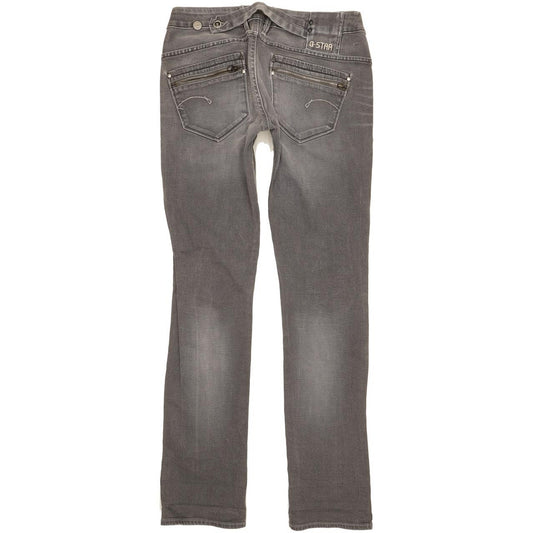 G-Star Corvet Men Grey Straight Slim Stretch Jeans W30 L34