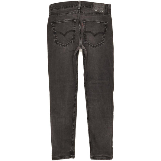 Levi's 512 Men Black Tapered Slim Stretch Jeans W32 L29