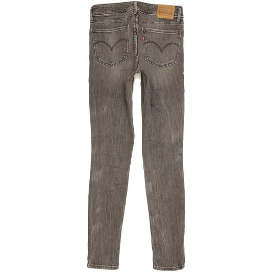 Levi's 711 Women Grey Skinny Slim Stretch Jeans W26 L30