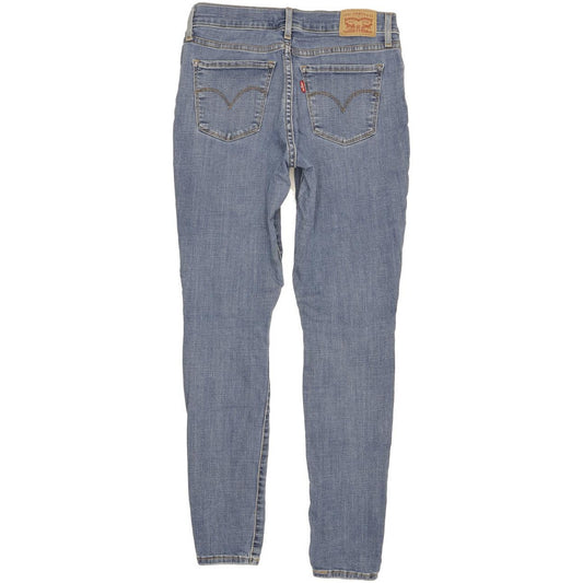 Levi's 710 Super Women Blue Skinny Slim Stretch Jeans W28 L30