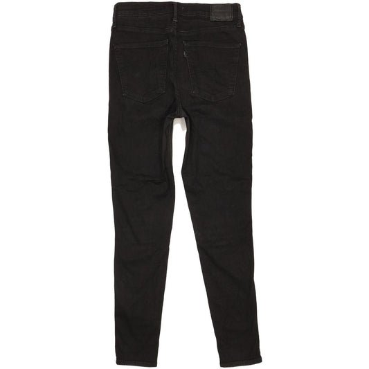 Levi's Mile Black Skinny Slim Stretch Jeans High Waisted W30 L30