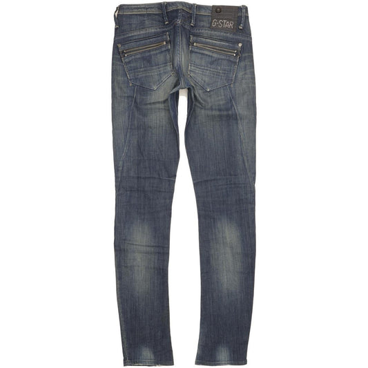 G-Star Ocean Women Blue Skinny Slim Stretch Jeans W28 L34