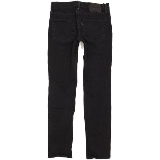 Levi's 511 Men Black Straight Slim Stretch Jeans W32 L31
