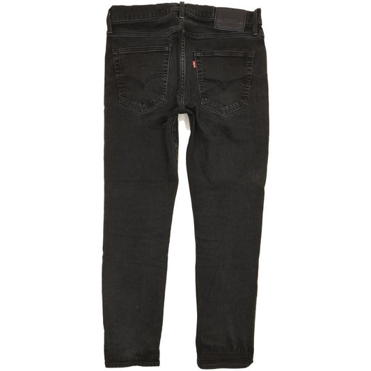 Levi's 512 Men Black Tapered Slim Stretch Jeans W32 L27