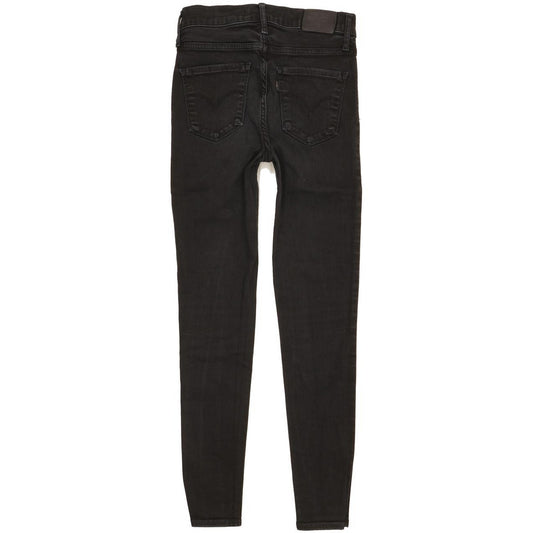 Levi's 720 Women Black Skinny Slim Stretch Jeans W25 L27