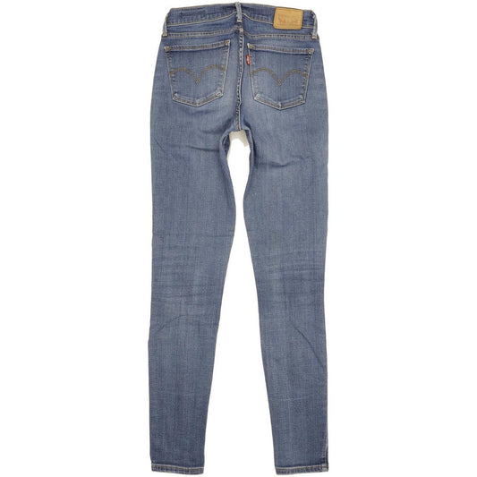 Levi's 710 Super Women Blue Skinny Slim Stretch Jeans W27 L31
