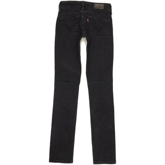 Levi's 571 Women Black Straight Slim Jeans W25 L32