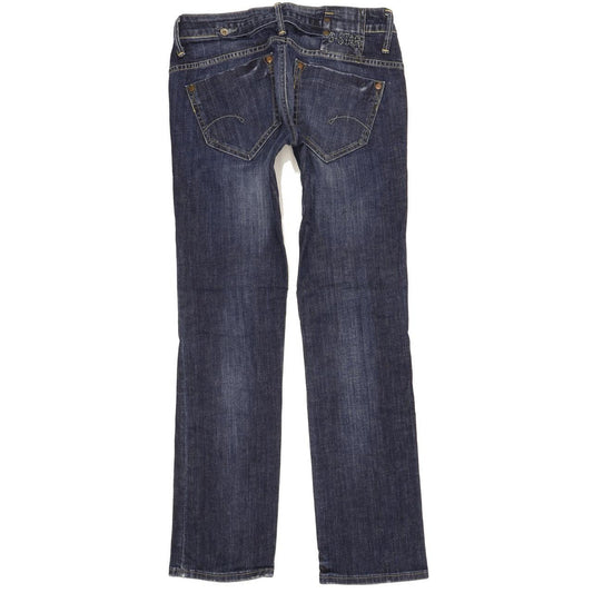 G-Star Midge Women Blue Straight Slim Stretch Jeans W29 L31