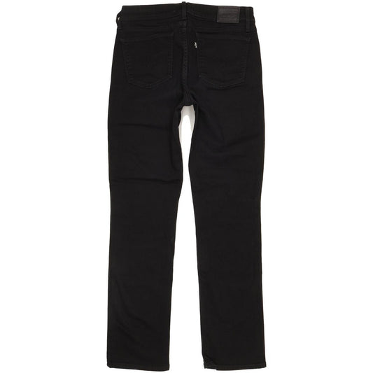 Levi's 714 Women Black Straight Slim Stretch Jeans W30 L31