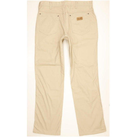 Wrangler Texas Men Beige Straight Regular Stretch Jeans W35 L32