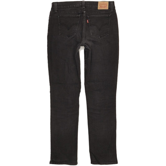 Levi's 414 Women Black Straight Relaxed Stretch Jeans W28 L31