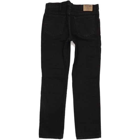 Wrangler Durable Quality Men Black Straight Regular Jeans W36 L33