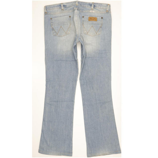 Wrangler Megan Women Blue Bootcut Regular Stretch Jeans W34 L32