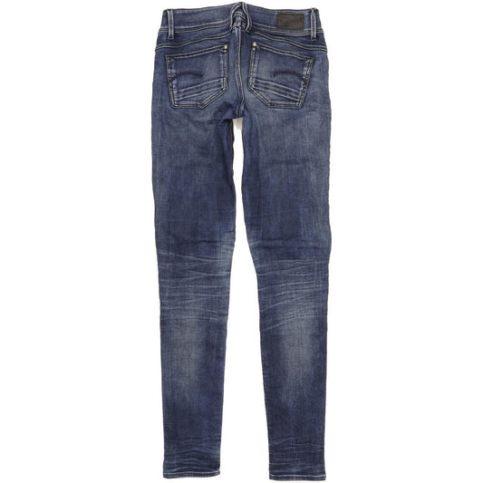G-Star Lynn Women Blue Skinny Slim Stretch Jeans W27 L34