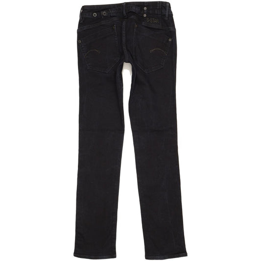 G-Star Midge Women Navy Straight Slim Stretch Jeans W28 L31