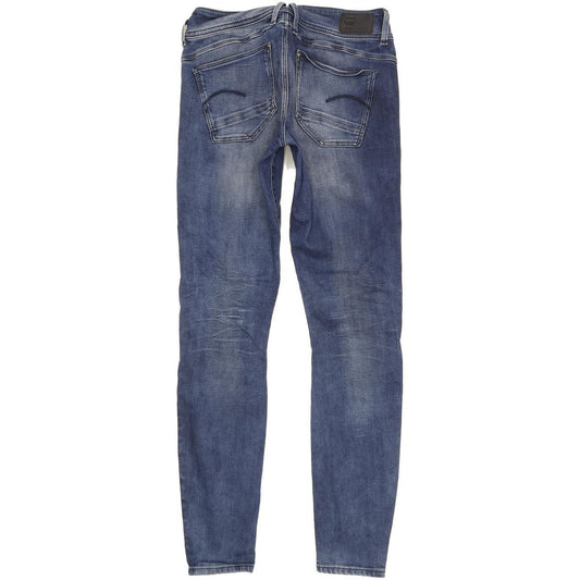 G-Star Lynn Mid Women Blue Skinny Slim Stretch Jeans W30 L33