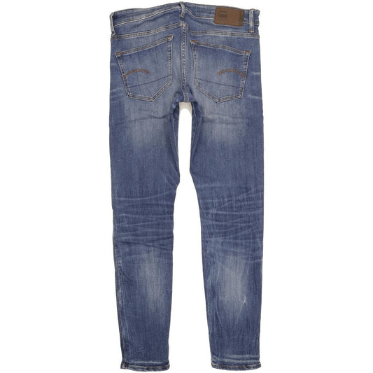 G-Star Men Blue Skinny Slim Jeans W32 L32