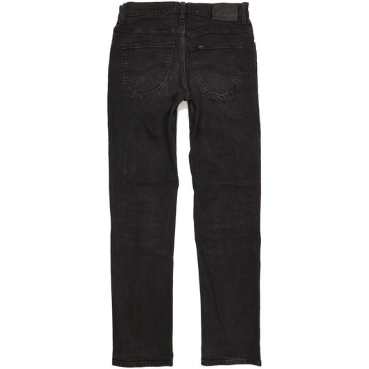 Lee Brooklyn Men Black Straight Regular Stretch Jeans W30 L32