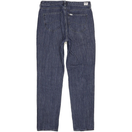 Lee Blue Straight Regular Mom Jeans High Waisted W31 L30