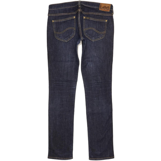 Lee Lynn Narrow Women Blue Straight Slim Stretch Jeans W31 L32