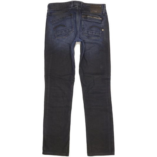 G-Star Women Blue Straight Slim Stretch Jeans W29 L30