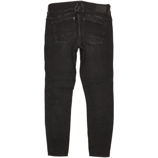 G-Star Lynn Mid Women Black Skinny Slim Stretch Jeans W29 L28