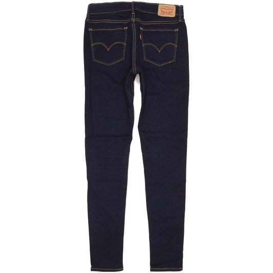 Levi's 710 Super Women Navy Skinny Slim Stretch Jeans W28 L30
