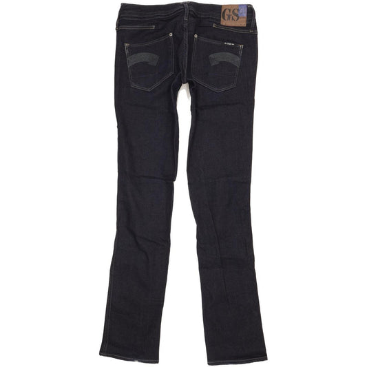 Levi's Heller Women Navy Straight Slim Stretch Jeans W30 L34