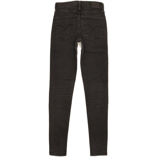 Levi's 710 Super Women Black Skinny Slim Stretch Jeans W26 L29