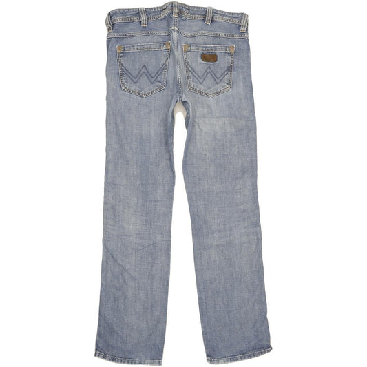 Wrangler Clyde Men Blue Straight Regular Jeans W34 L34