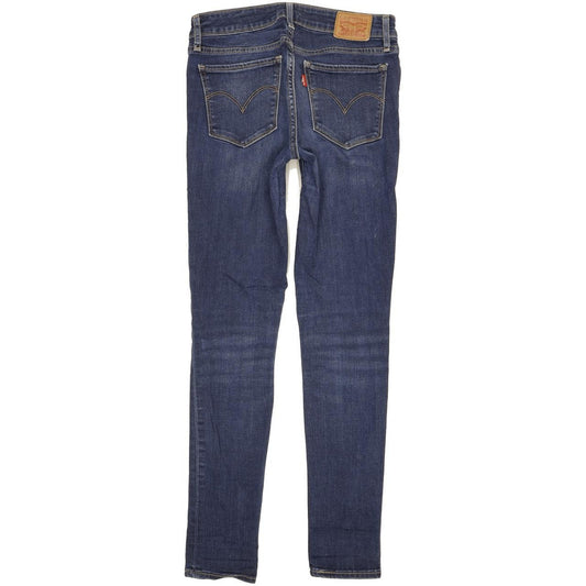 Levi's 711 Women Blue Skinny Slim Stretch Jeans W26 L30