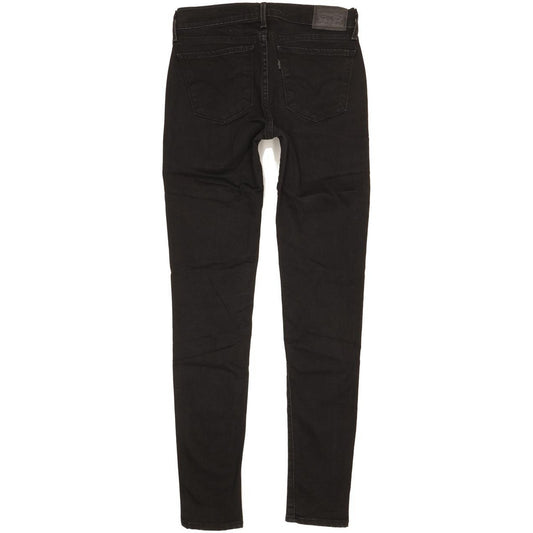 Levi's 710 Super Women Black Skinny Slim Jeans W27 L31