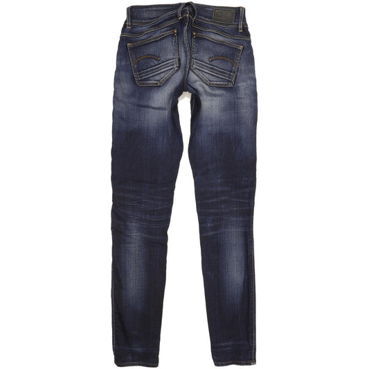 G-Star Lynn Women Blue Skinny Slim Stretch Jeans W27 L32