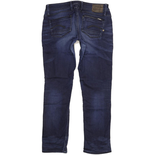 G-Star Attacc Women Blue Straight Slim Stretch Jeans W31 L30