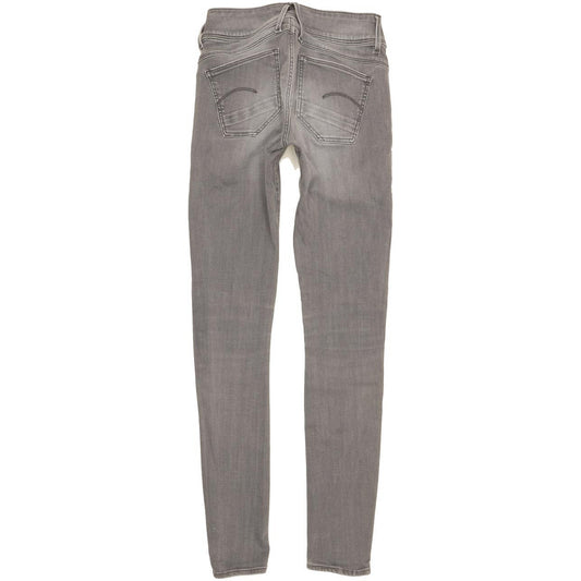 G-Star Lynn Women Grey Skinny Slim Stretch Jeans W27 L31