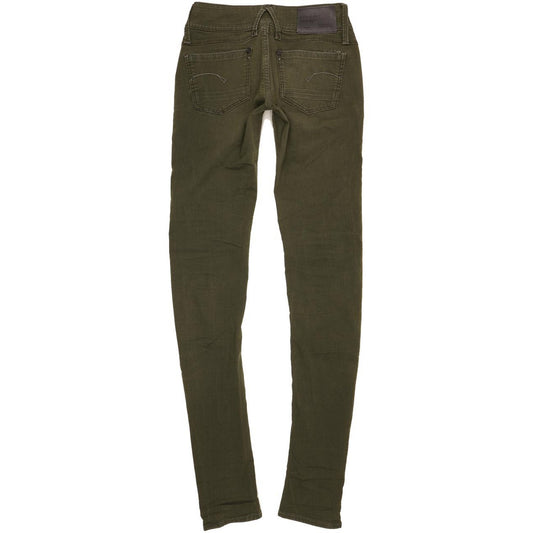 G-Star Lynn Women Green Skinny Slim Stretch Jeans W25 L34